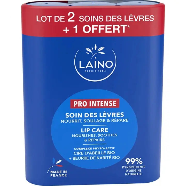 Laino Pro Intense Soin des Lèvres 3 x 4 g Lariboisière Shop