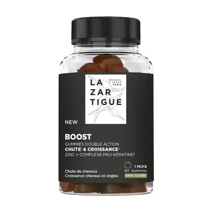 Lazartigue BOOST - Gummies Double Action Chute et Croissance - Chute de Cheveux - 60 Gummies Lariboisière Shop