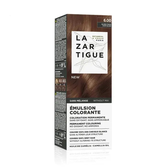 Lazartigue - EMULSION COLORANTE - 6.00 - Blond Foncé Coloration Permanente - 60ml Lariboisière Shop