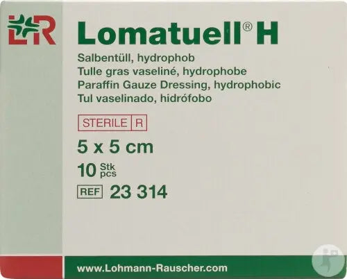 Lohmann - Lomatuell H Compresse Stérile 5x5cm - 10 Pièces Lariboisière Shop