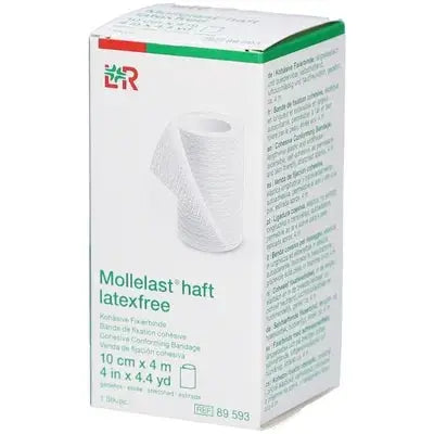 Lohmann - Mollelast haft Bande de fixation biélastique cohésive - 10 cm x 4 m Lariboisière Shop