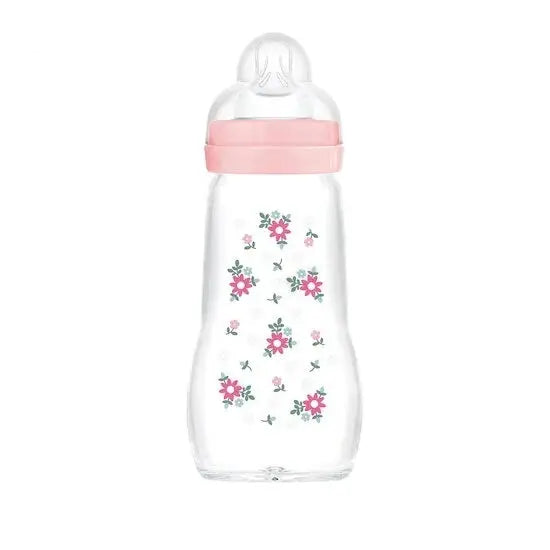 MAM - Biberon en verre Rose 260 ml Lariboisière Shop