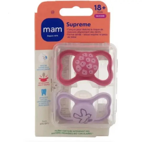 MAM - Sucette Supreme 18+ Mois Silicone - x 2 Lariboisière Shop