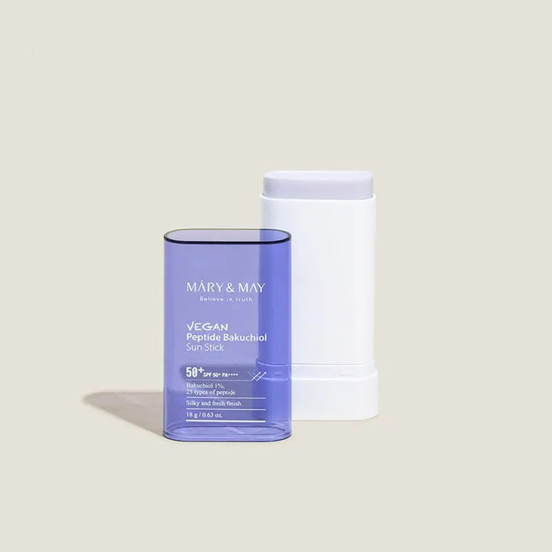 MARY & MAY - Vegan Peptide Bakuchiol Sun Stick SPF50+ PA++++ - 18g Pharmacie Lariboisière Shop
