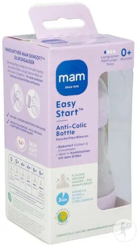 Mam - Biberon Easy Start Anti Colique Matt Lila - 160ml Lariboisière Shop