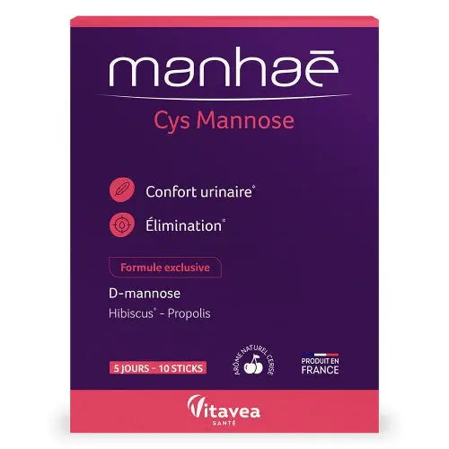 Manhaé Cys Mannose 10 sticks Lariboisière Shop
