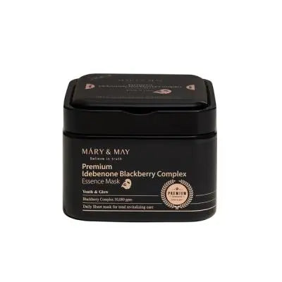 Mary&May - Premium Idebenone Blackberry Complex Essence Mask - Masque visage Lariboisière Shop