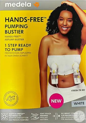 Medela - Hands-Free Bustier D'Expression Blanc M - 1 Pièce Lariboisière Shop