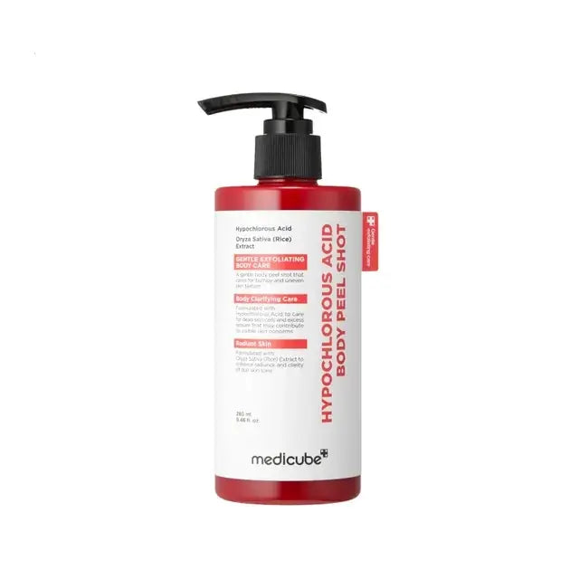 Medicube - Hypochlorous Acid Body Peel Shot - Soin exfoliant corps lissant à l'acide hypochloreux - 280ml Lariboisière Shop