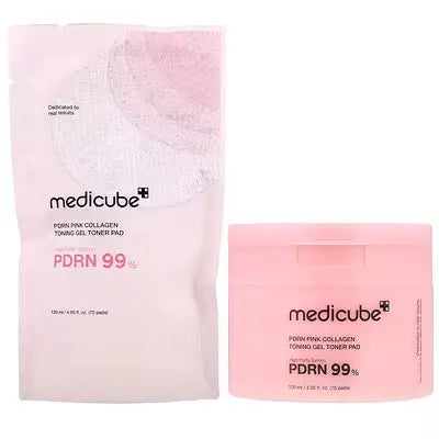 Medicube - PDRN Disque tonique au collagène rose - 70 disques Lariboisière Shop