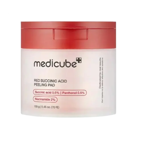 Medicube - Red Succinic Acid Peeling Pad (70 Pièces) Lariboisière Shop