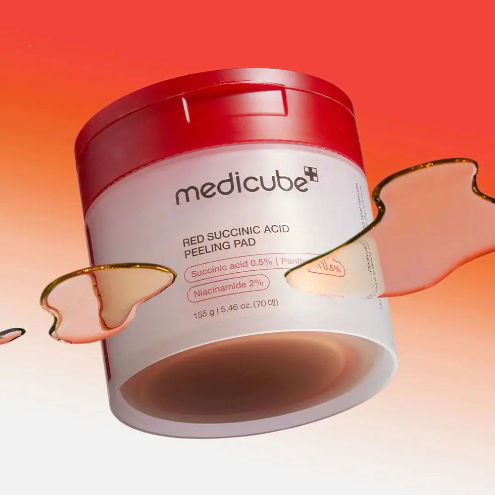 Medicube - Red Succinic Acid Peeling Pad (70 Pièces) Lariboisière Shop