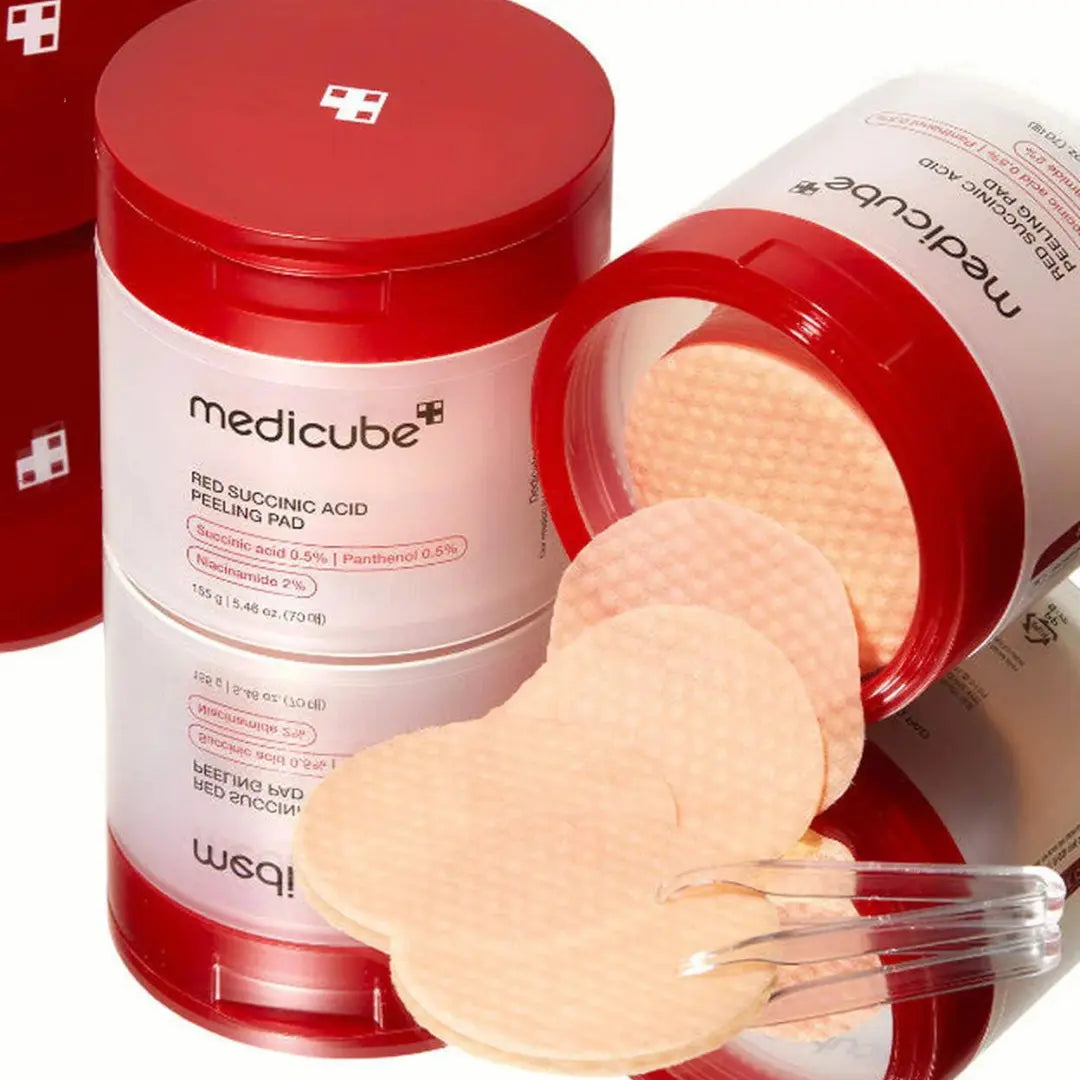 Medicube - Red Succinic Acid Peeling Pad (70 Pièces) Lariboisière Shop