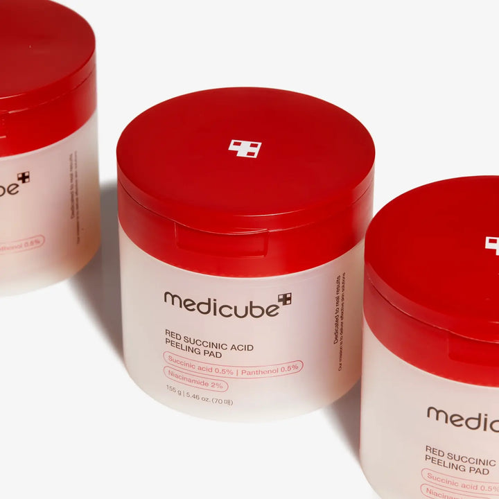 Medicube - Red Succinic Acid Peeling Pad (70 Pièces) Lariboisière Shop