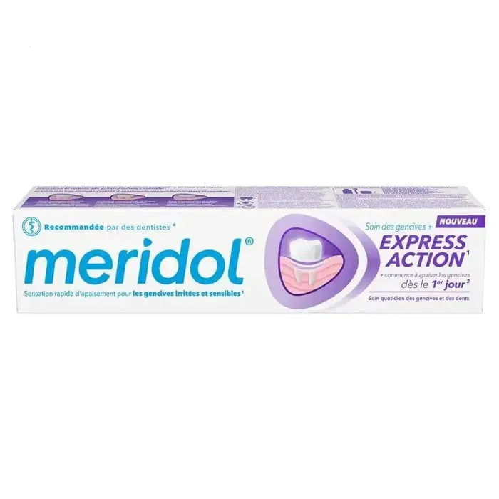 Meridol - EXPRESS ACTION - Dentifrice Soin des Gencives - 75ml Lariboisière Shop