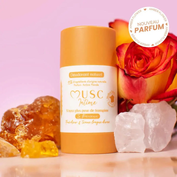 Musc Intime - Déodorant naturel - Ambre Florale - 50g Lariboisière Shop
