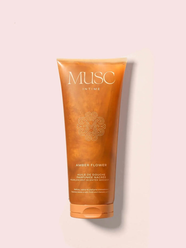 Musc Intime – Huile de Douche Parfumée Nacrée Amber Flower 200 ml Lariboisière Shop