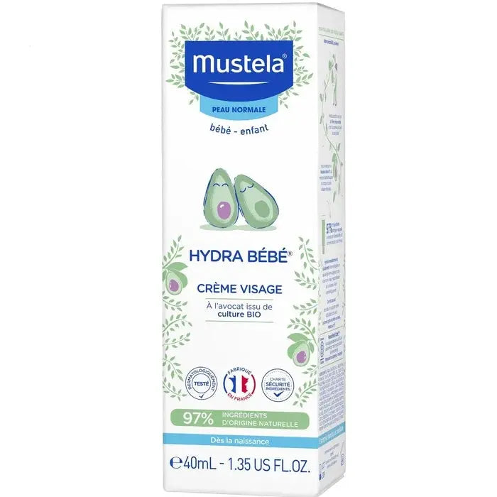 Mustela Crème Hydra Bébé – Crème Hydratante Visage Lariboisière Shop