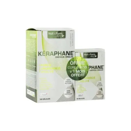 NAT & FORM - En stock Keraphane Cheveux Et Ongles - 180+60 Gelules Lariboisière Shop