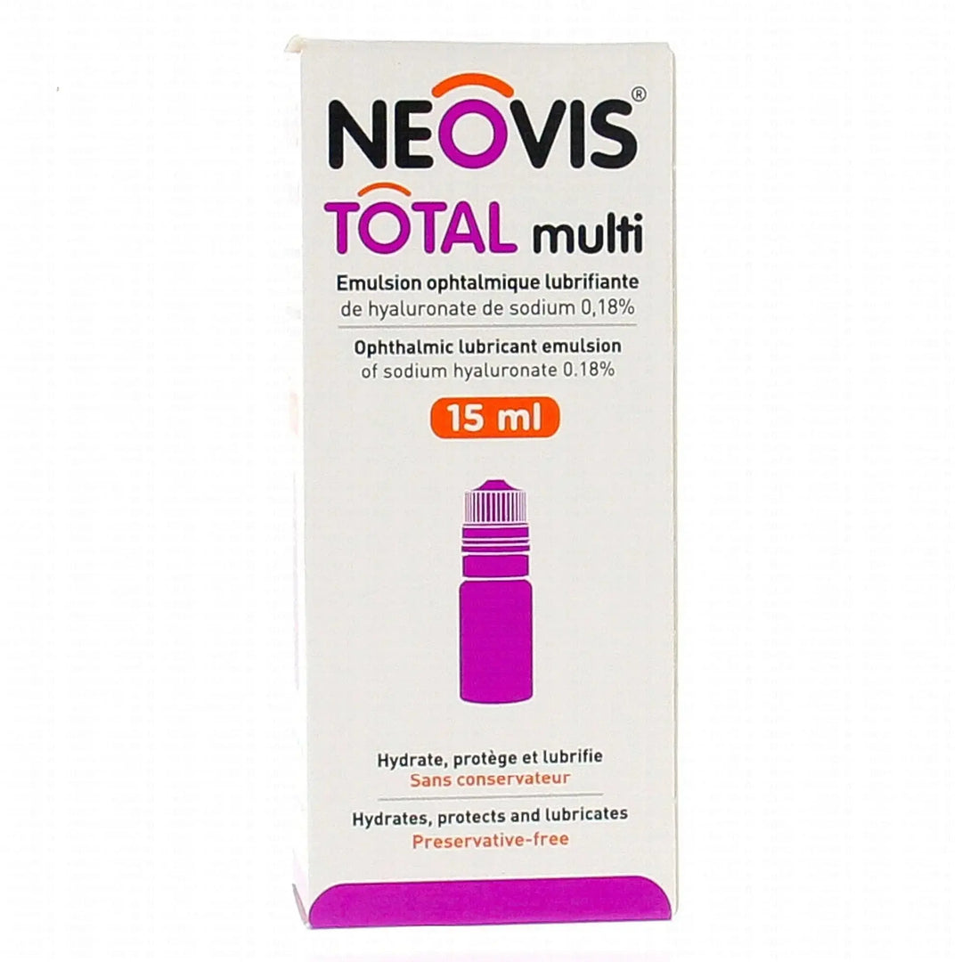 NEOVIS Total Multi 15 ml – Émulsion ophtalmique lubrifiante pour sécheresse oculaire Lariboisière Shop
