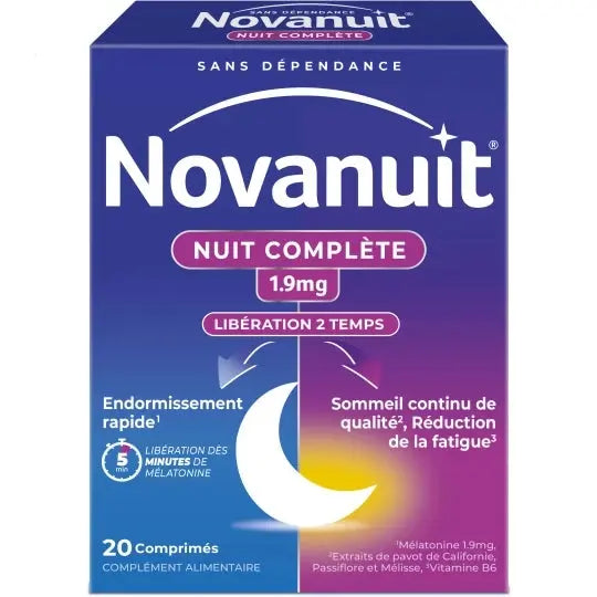 NOVANUIT Nuit Complète 1,9 mg – 20 comprimés Lariboisière Shop