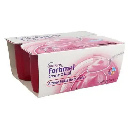 NUTRICIA Fortimel - Crème Protein 2 kcal/ml Fruits de la forêt - 4 x 200 g Lariboisière Shop