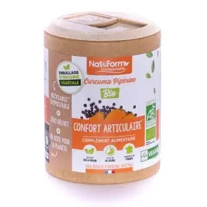 Nat & Form - Curcuma pipérine Bio en gélules - 60 gélules Lariboisière Shop