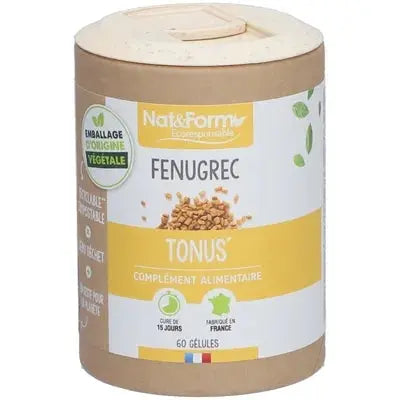 Nat & Form - Fenugrec Bio en gélules - 60 gélules Lariboisière Shop