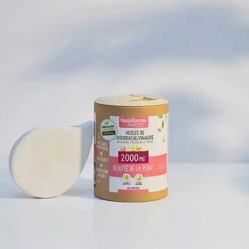 Nat & Form - Huiles de bourrache/onagre Ecocert en capsules Lariboisière Shop