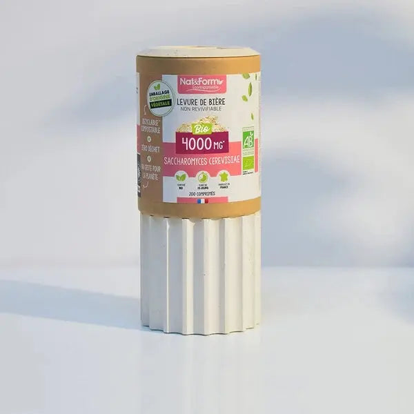 Nat & Form - Levure de bière non revivifiable Bio en comprimés - 90 gélules Lariboisière Shop