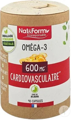 Nat & Form - Oméga 3 Huile - 90 Capsules Lariboisière Shop