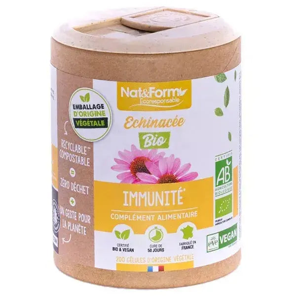 Nat & Form - Échinacée Bio 60 gélules Lariboisière Shop