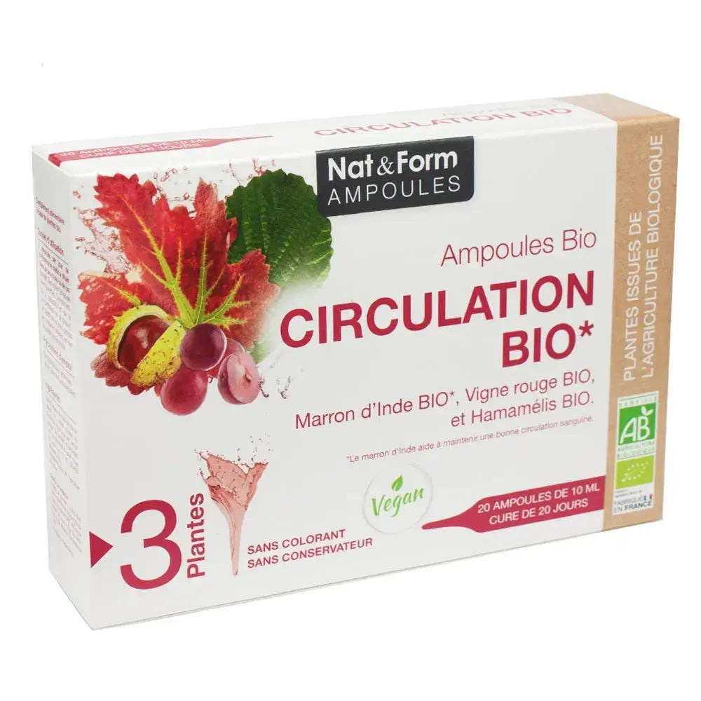 Nat&Form - CIRCULATION BIO - 20 ampoules Lariboisière Shop