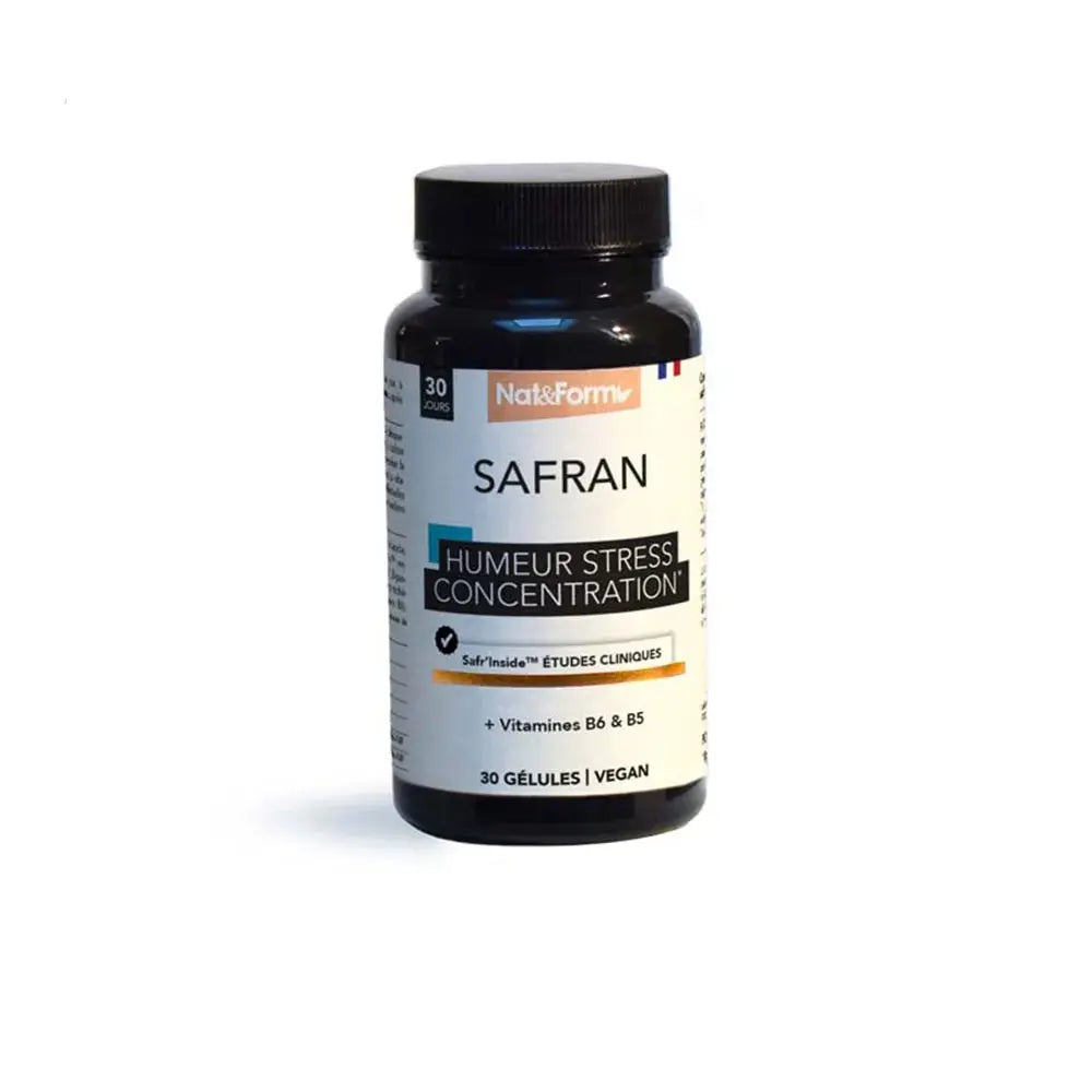 Nat&Form - Nutraceutiques Premium Safran - 30 Gélules Lariboisière Shop