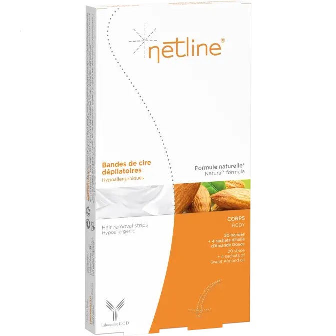 Netline - Cire dépilatoire corps - 20 bandes Lariboisière Shop