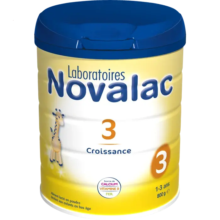 Novalac - Lait de Croissance 3ème Âge - De 1 à 3 ans - 800g Lariboisière Shop