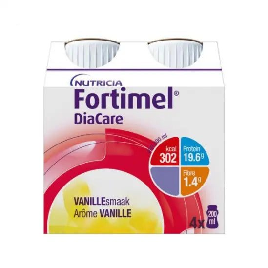 Nutricia - Fortimel Diacare vanille - 4 x 200ml Lariboisière Shop