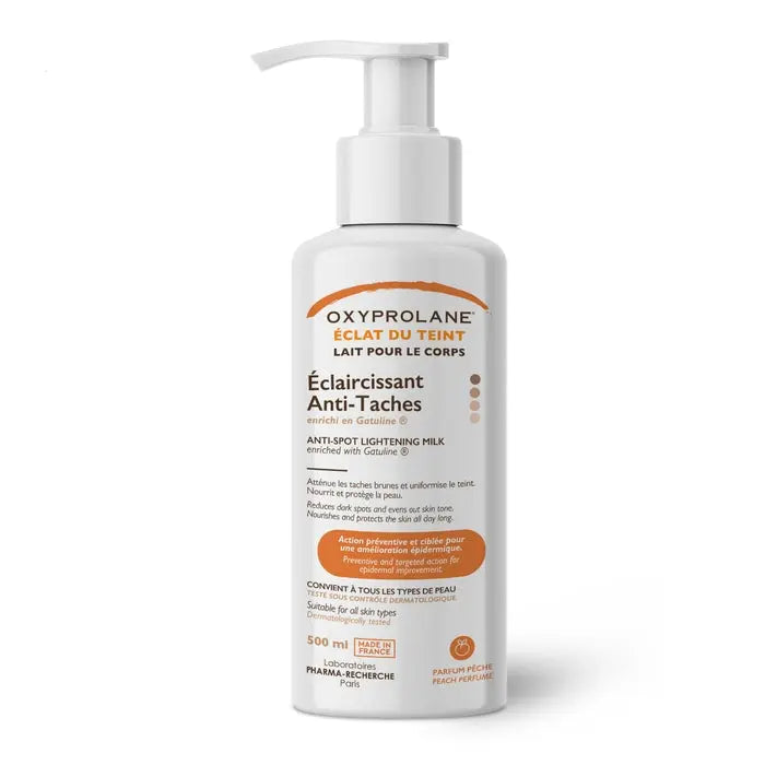 OXYPROLANE Lait Corps Éclaircissant – Lait Hydratant Unifiant 500ML Lariboisière Shop