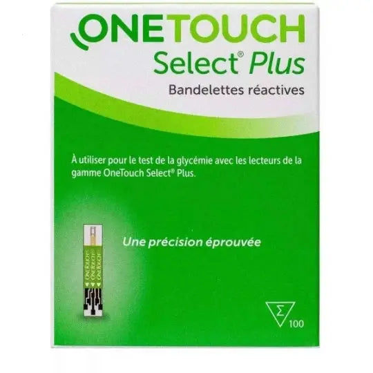 OneTouch - Select Plus Bandelettes Réactives - 100 Lariboisière Shop