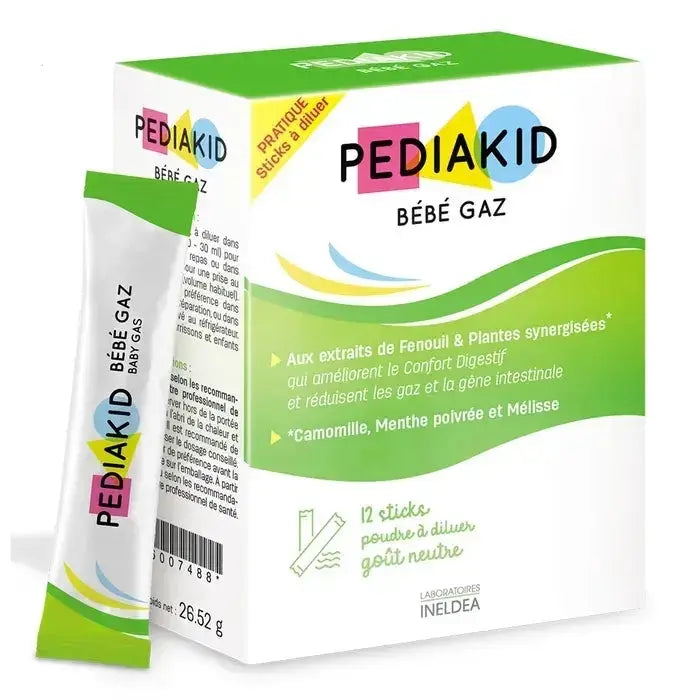PEDIAKID Bébé Gaz Poudre 12 Sticks Lariboisière Shop