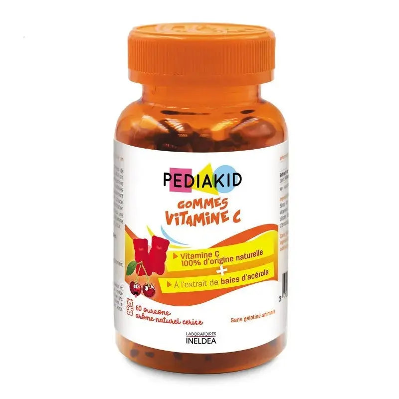 PEDIAKID Gommes Vitamine C 60 Oursons – Lariboisière Shop