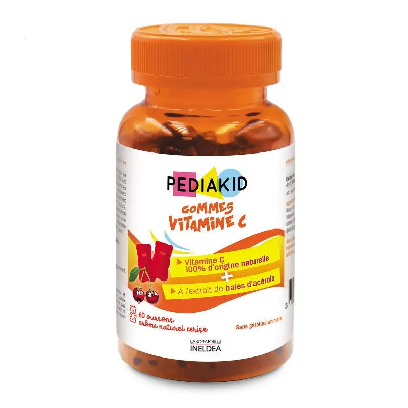 PEDIAKID Gommes Vitamine C 60 Oursons – Lariboisière Shop