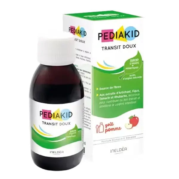 PEDIAKID Transit Doux Sirop 125 ml – Favorise un transit intestinal régulier en douceur Lariboisière Shop