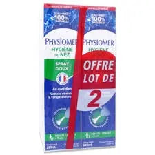 PHYSIOMER Hygiène du Nez Spray Doux – 125 ml lot de 2 Lariboisière Shop