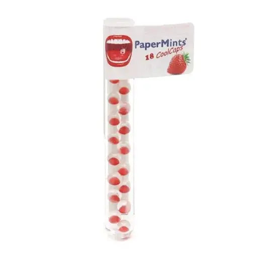 PaperMints - Cool Caps - Gélules Rafraîchissantes Goût Fraise - 18 gélules Lariboisière Shop
