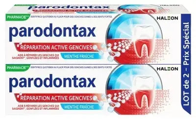 Parodontax Dentifrice Réparation Active des Gencives 2 x 75 ml Lariboisière Shop