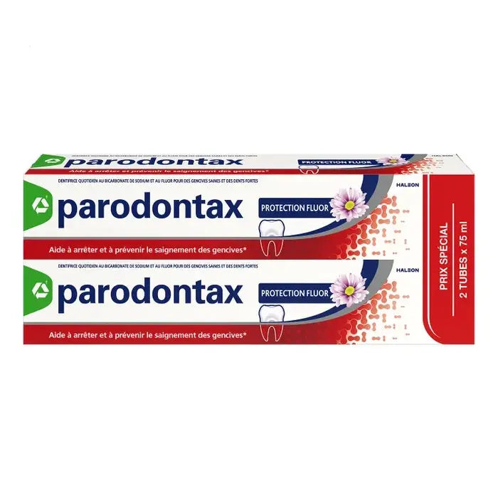 Parodontax Gel Crème Dentifrice au Fluor 2 x 75 ml – Protection Quotidienne des Gencives Lariboisière Shop