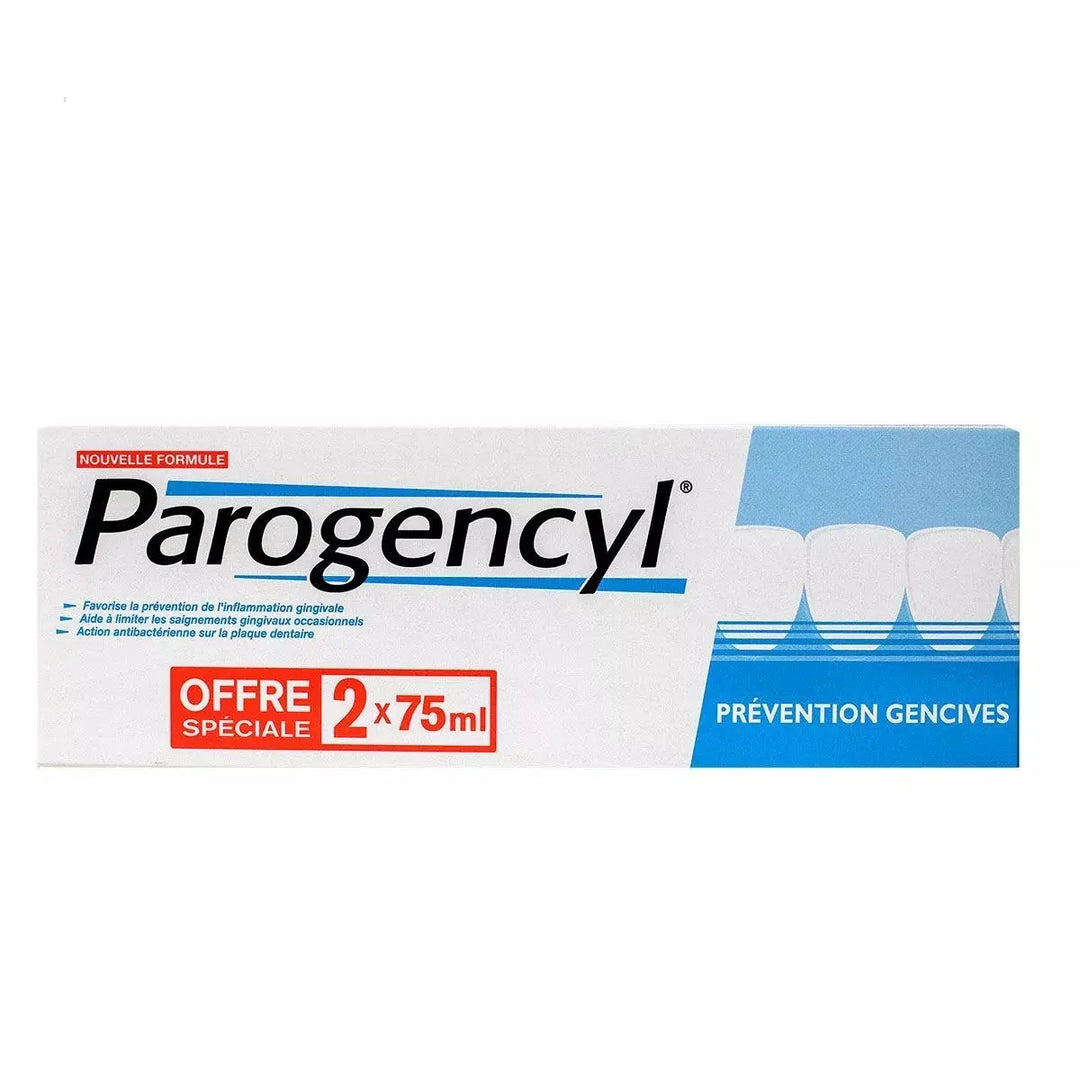Parogencyl Prévention Gencives Menthe 2 x 75 ml Lariboisière Shop