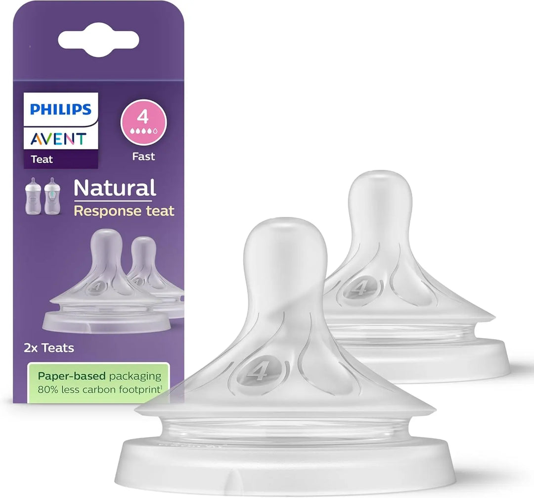 Philips Avent Lot de 2 tétines Natural Response débit 4 – 3 mois et + Lariboisière Shop