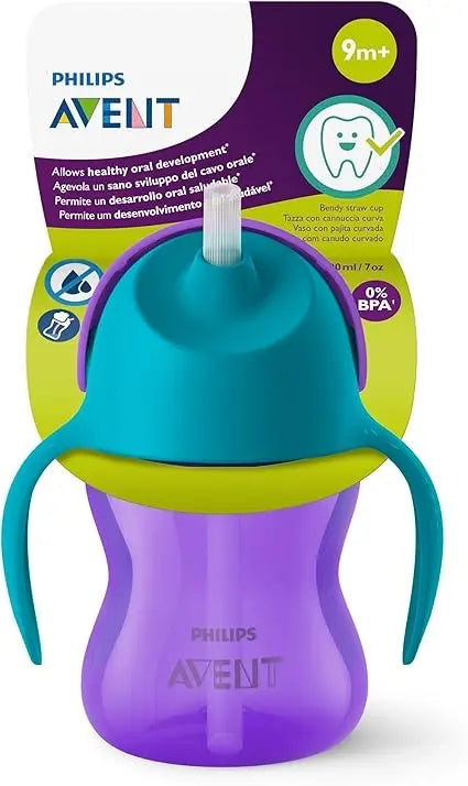 Philips Avent Tasse à Paille 200 ml – Girl – 9 mois et + Lariboisière Shop